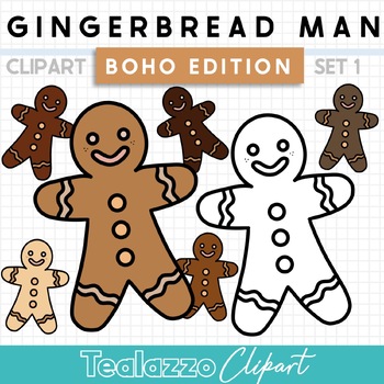 Gingerbread Man Clipart &amp; Vectors