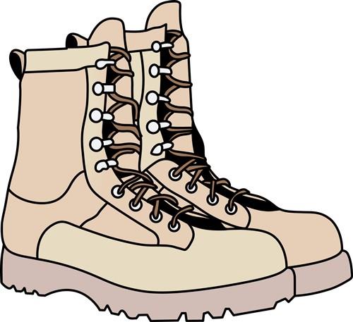 Military boots .ai Royalty Free Stock Vector Clip Art - Clip Art Library
