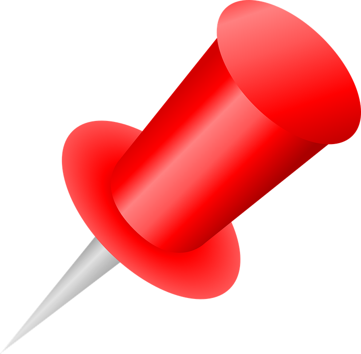 Red Pin Clipart PNG Transparent Background, Free Download #39457 