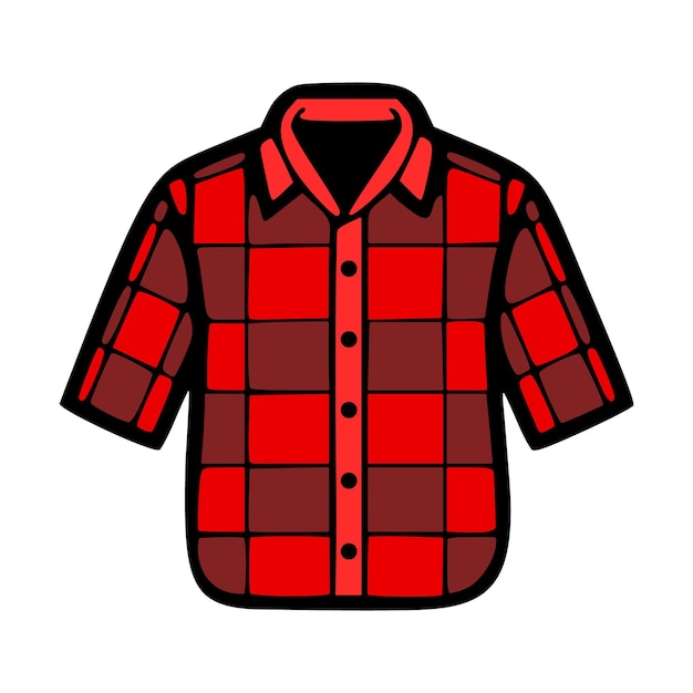flannel shirt vector clip art illustration 28230219 Vector Art at ...