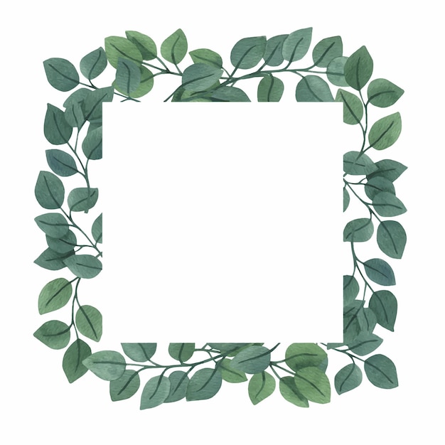 greenery border clipart