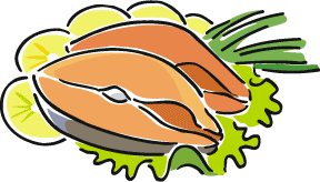 cooked fish clipart