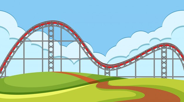 roller coaster animated clipart