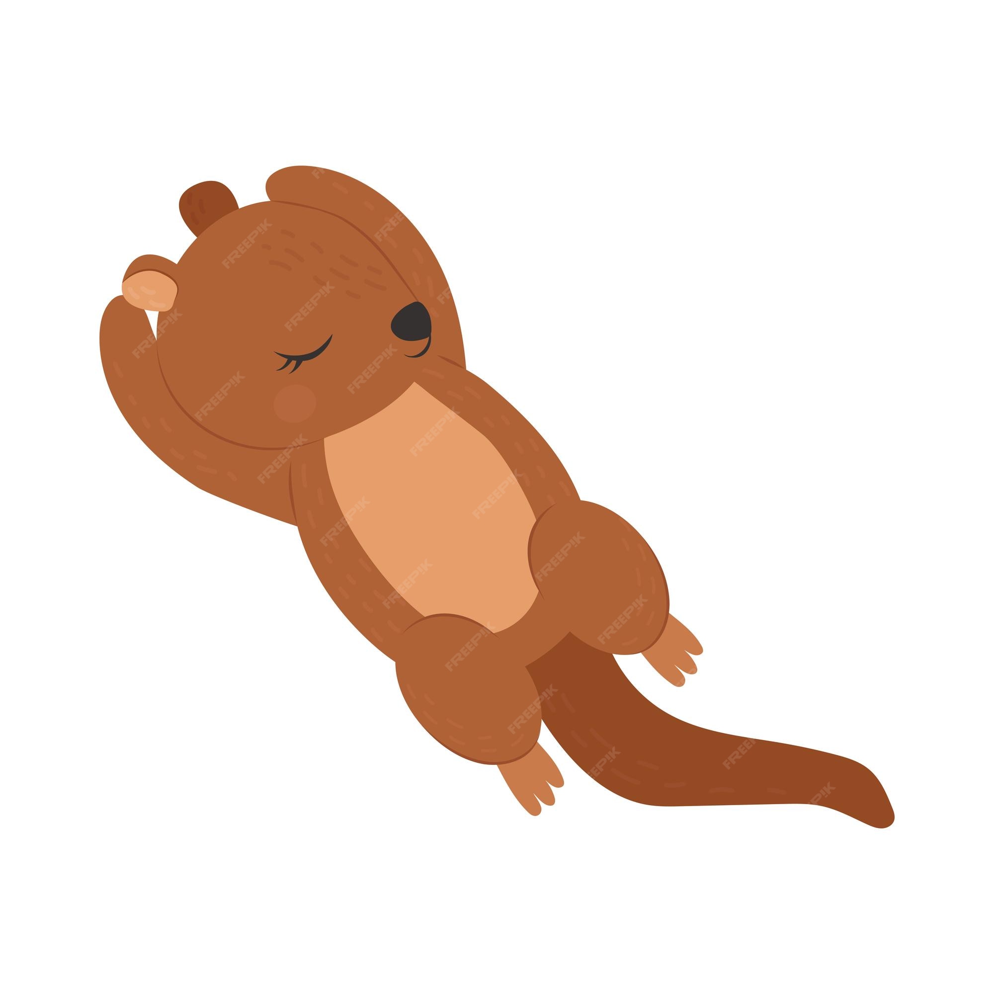 Animal Outline Clipart-sea otter face black outline clip art