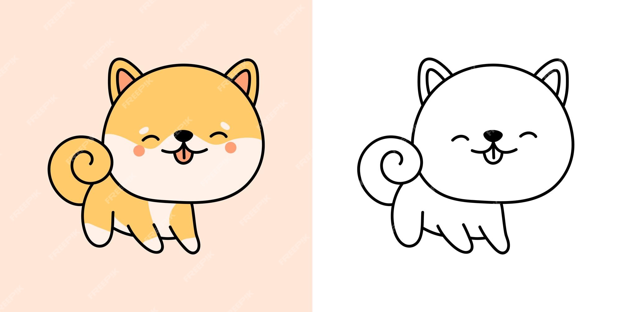 shiba inu clipart