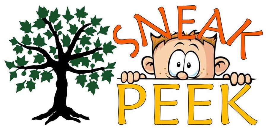 sneak peek clipart