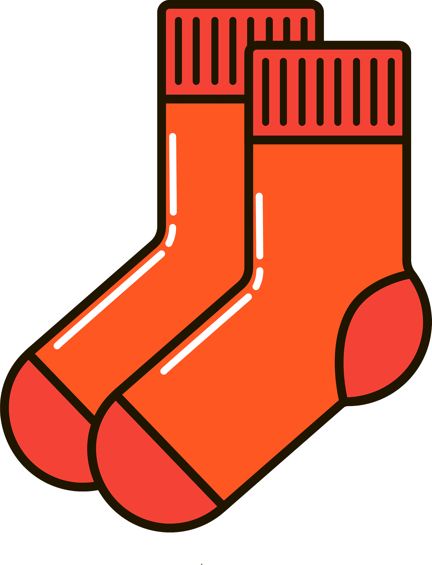 Orange Sock | Orange socks, Sock image, Socks - Clip Art Library