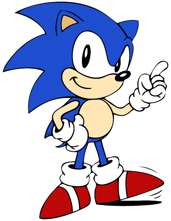 Sonic the Hedgehog Clip Art | Cartoon Clip Art - Clip Art Library