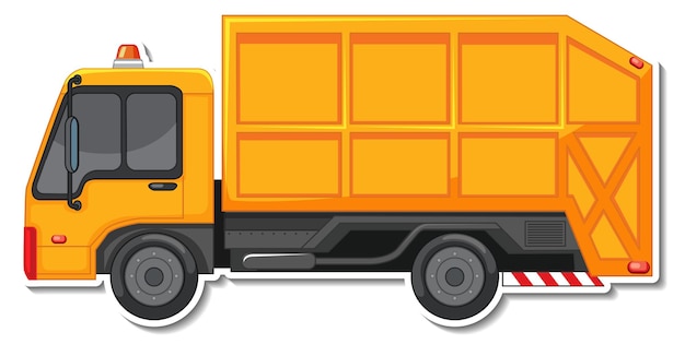 trash truck clipart