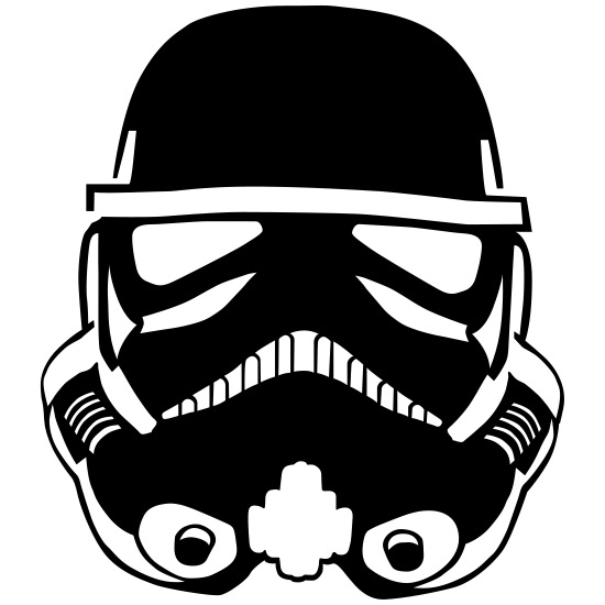 stormtrooper helmet clipart