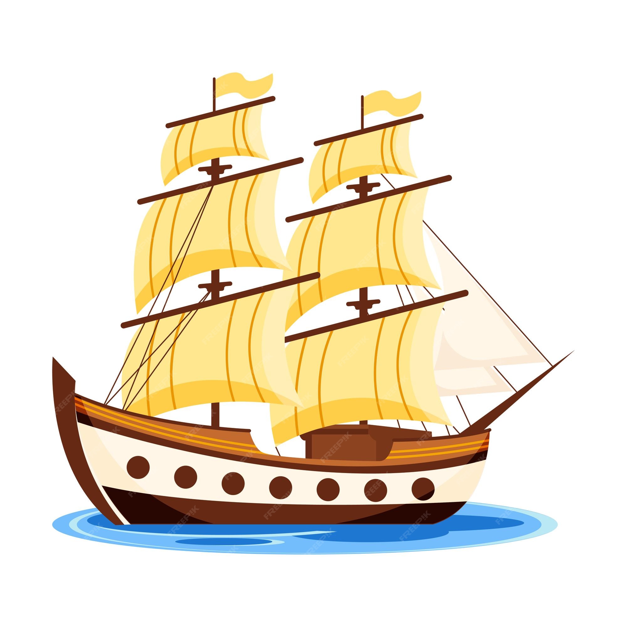 Wood shipwreck icon cartoon old ship Royalty Free Vector - Clip Art Library