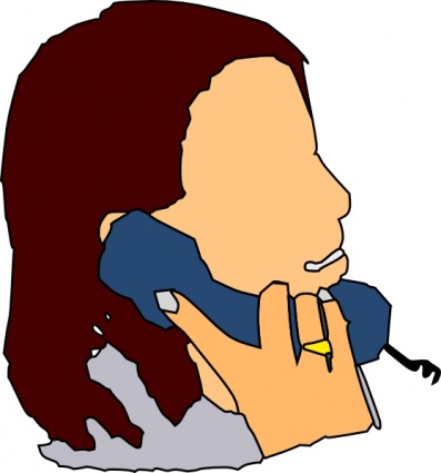 talking on the phone clipart
