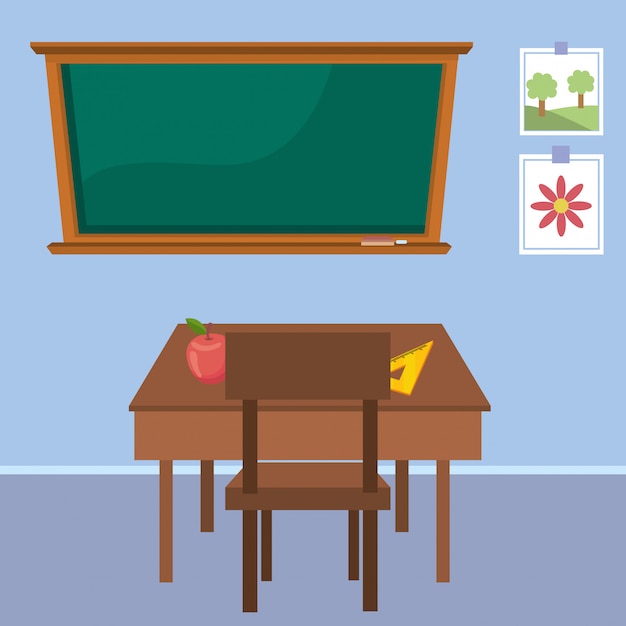 teachers desk clipart