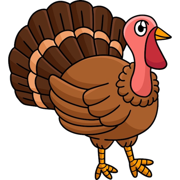 Happy Thanksgiving Turkey Clipart Graphic by artgraph · Creative 