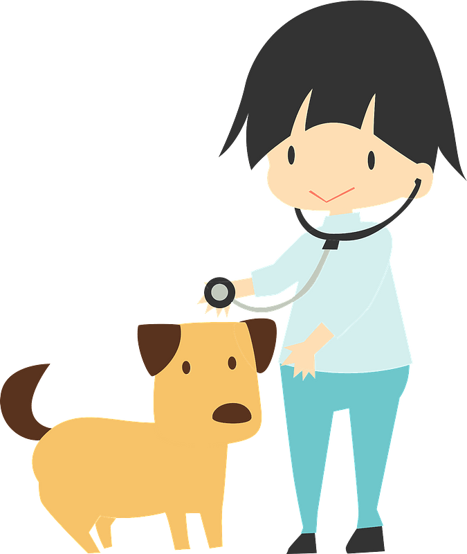 sick dog clipart