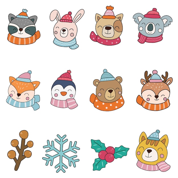 Winter Animals Stock Illustrations – 41,311 Winter Animals Stock 