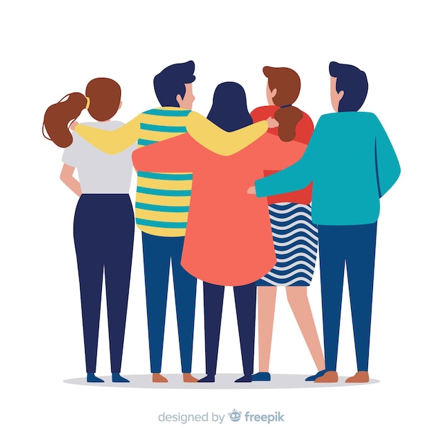 Group Hug Cliparts, Stock Vector and Royalty Free Group Hug - Clip Art ...