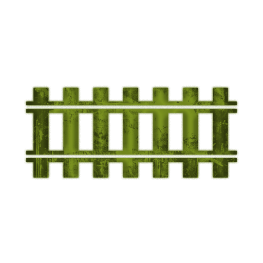 Train Track Locomotive Black Color Rectangle Design Element Border 