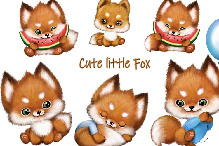 Cute Fox Clipart | Animal Illustrations ~ Creative Market