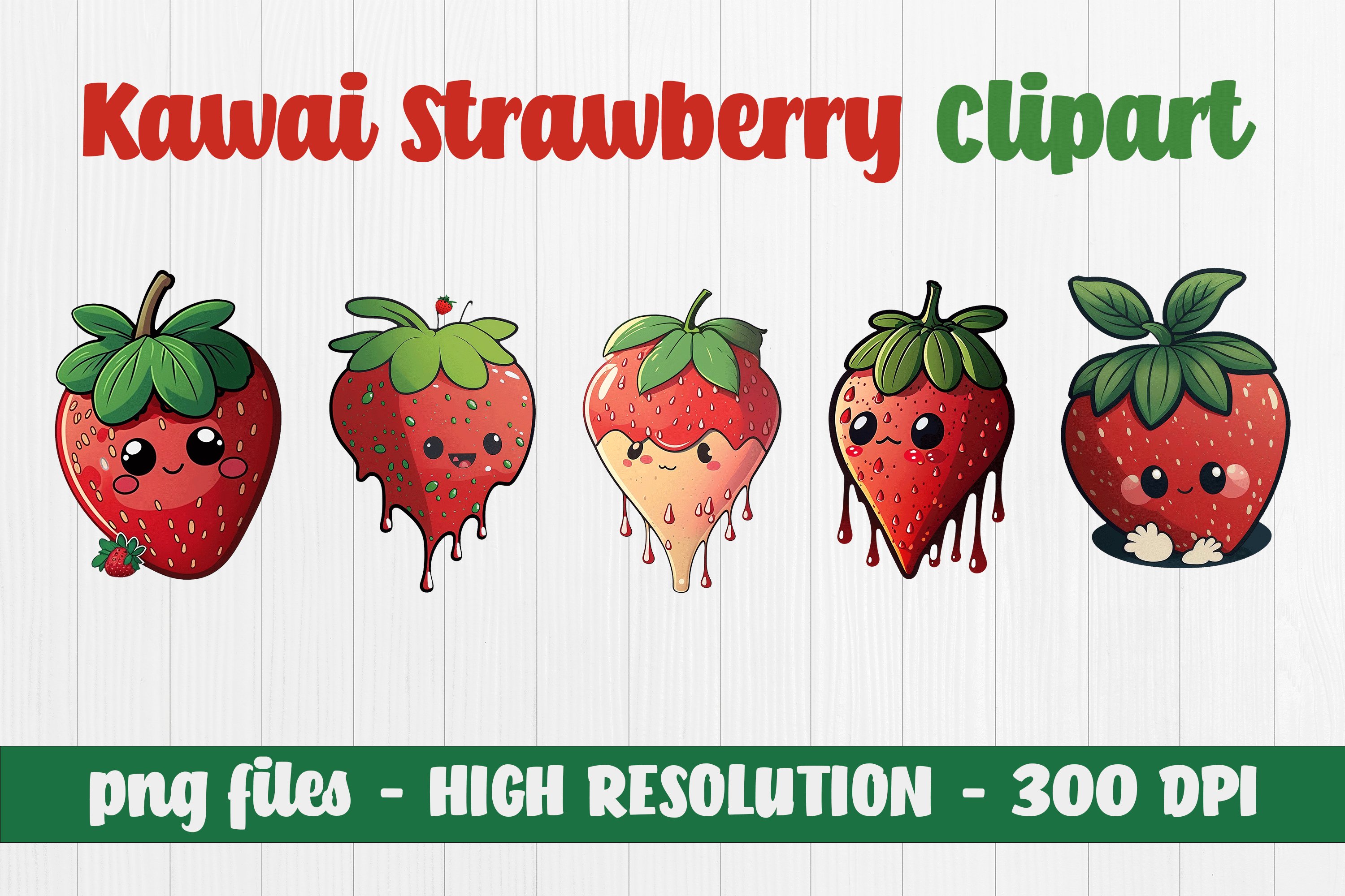 Watercolor Strawberry Png Cute Strawberry Clipart Hand Painted Watercolour Clipart Valentine