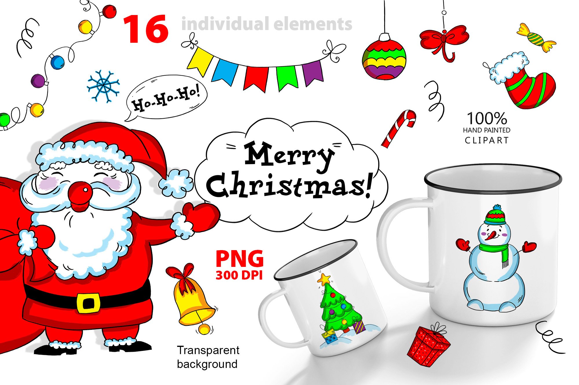 merry christmas free clipart