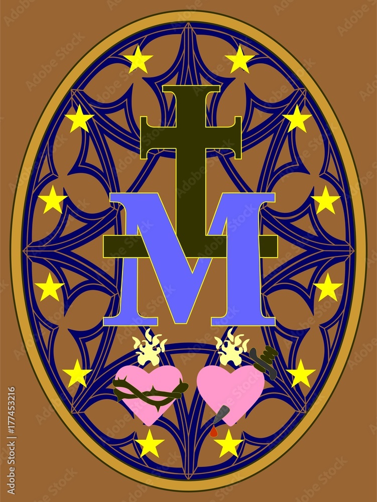 miraculous medal clipart
