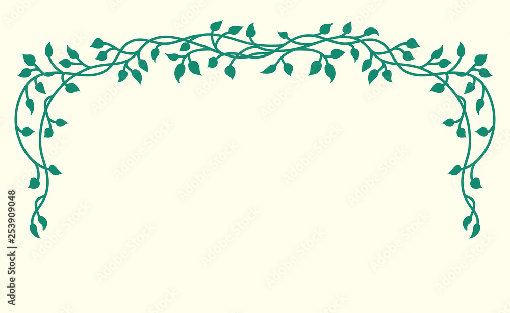 horizontal vine clipart