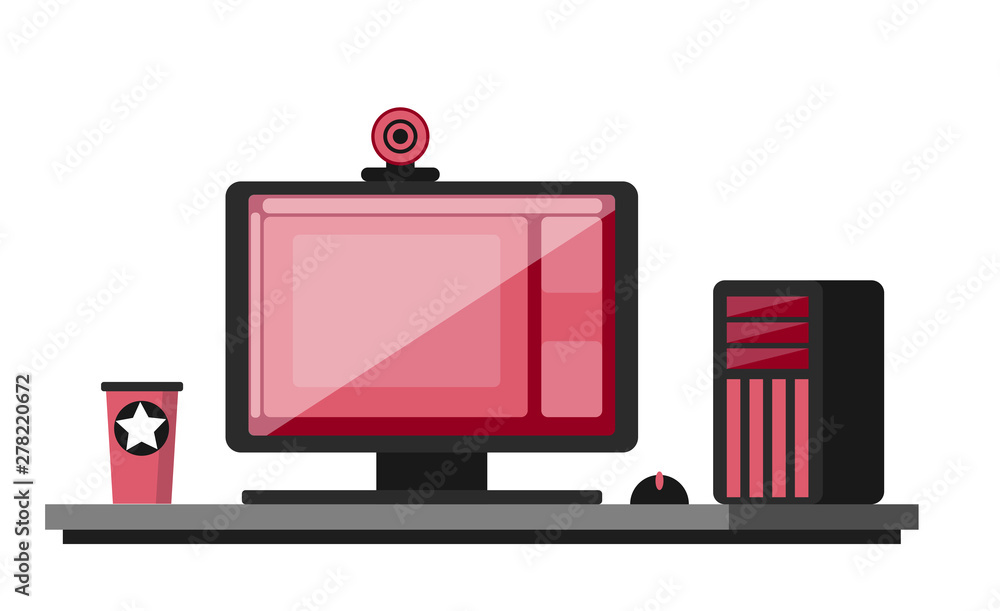 Gaming Pc Stock Clipart Royalty Free Freeimages Clip Art Library