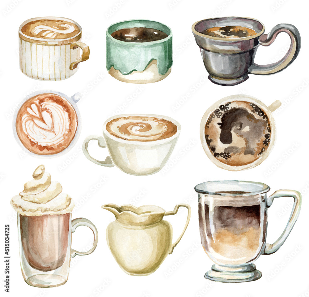 Cute COFFEE clipart, Coffee shop clip art, Espresso, Latte party - Clip ...