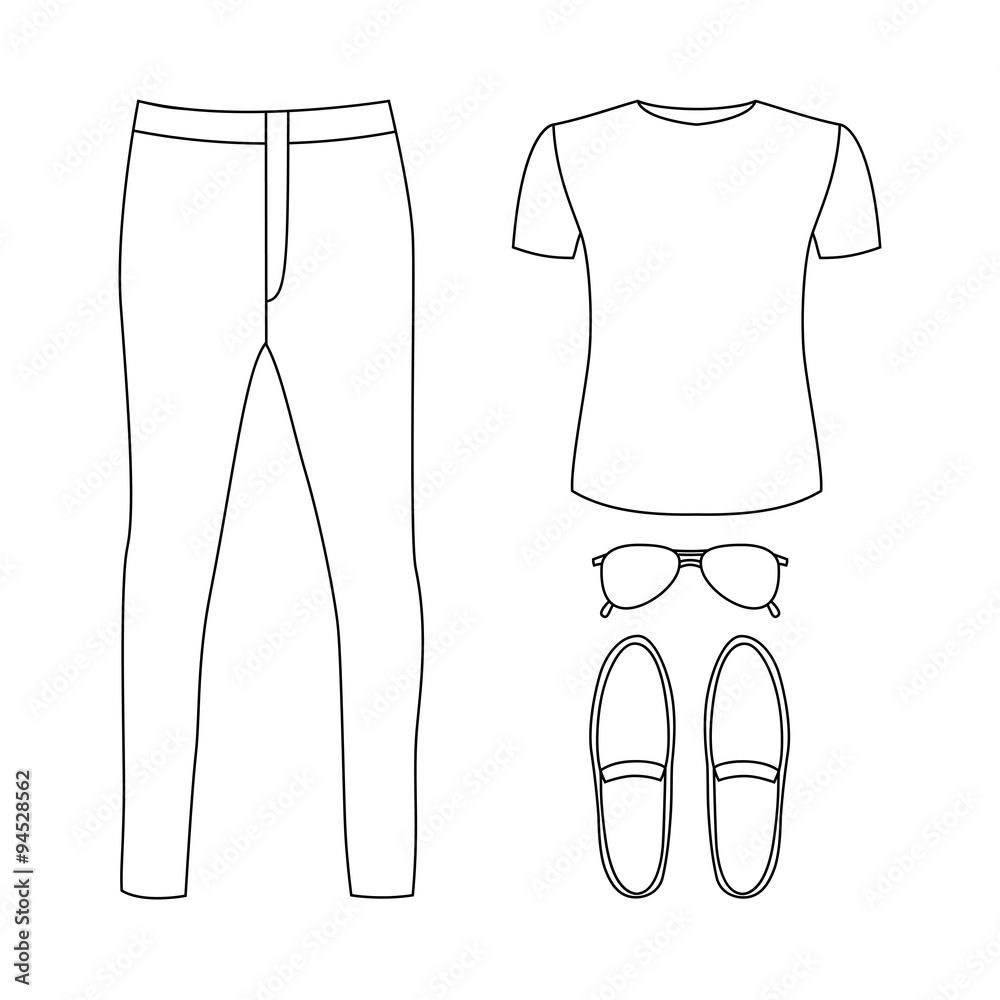 Colored shirts and pants Stock Vector by ©dvargg 5688716 - Clip Art Library