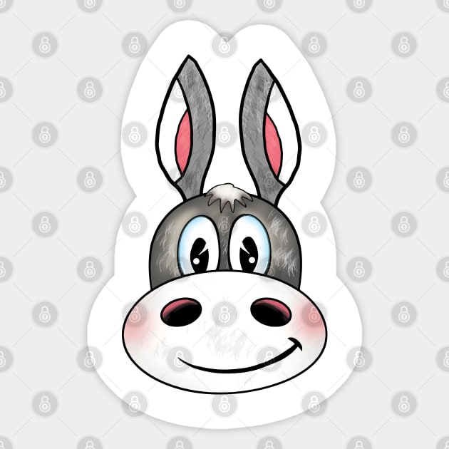 donkey face clipart