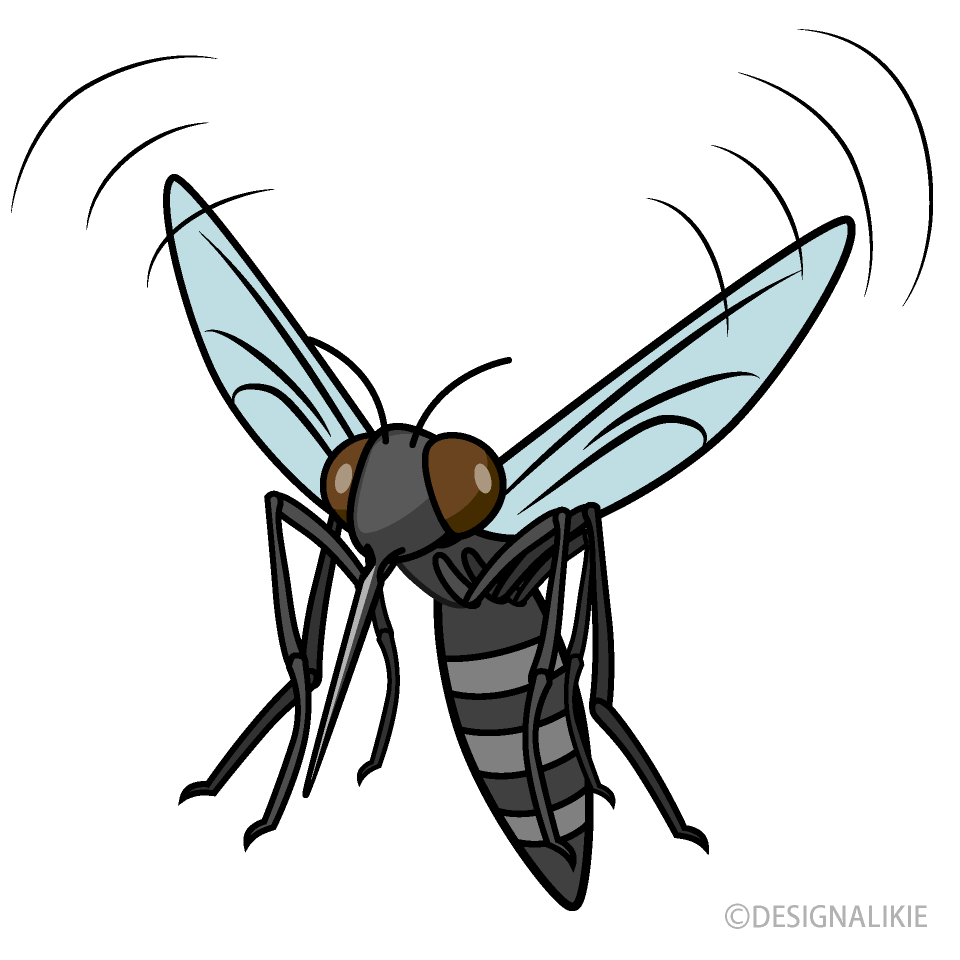 flying mosquito clipart