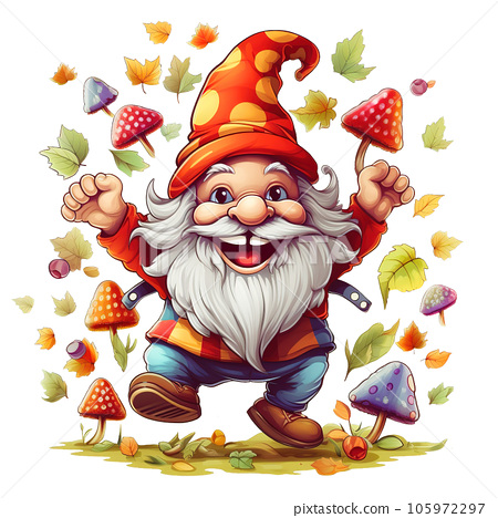 garden gnome clipart