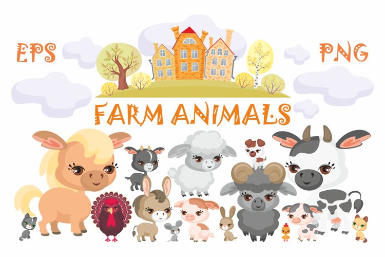 farm scene clipart