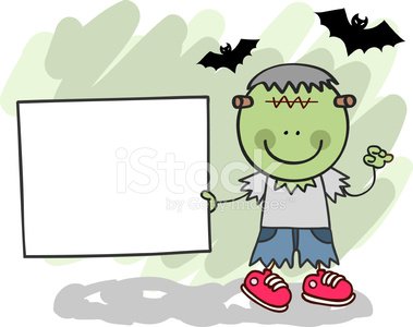 kid frankenstein clipart