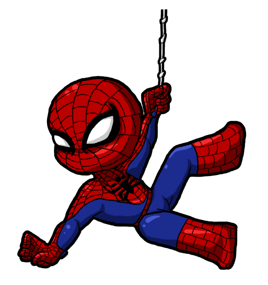 transparent spiderman clipart