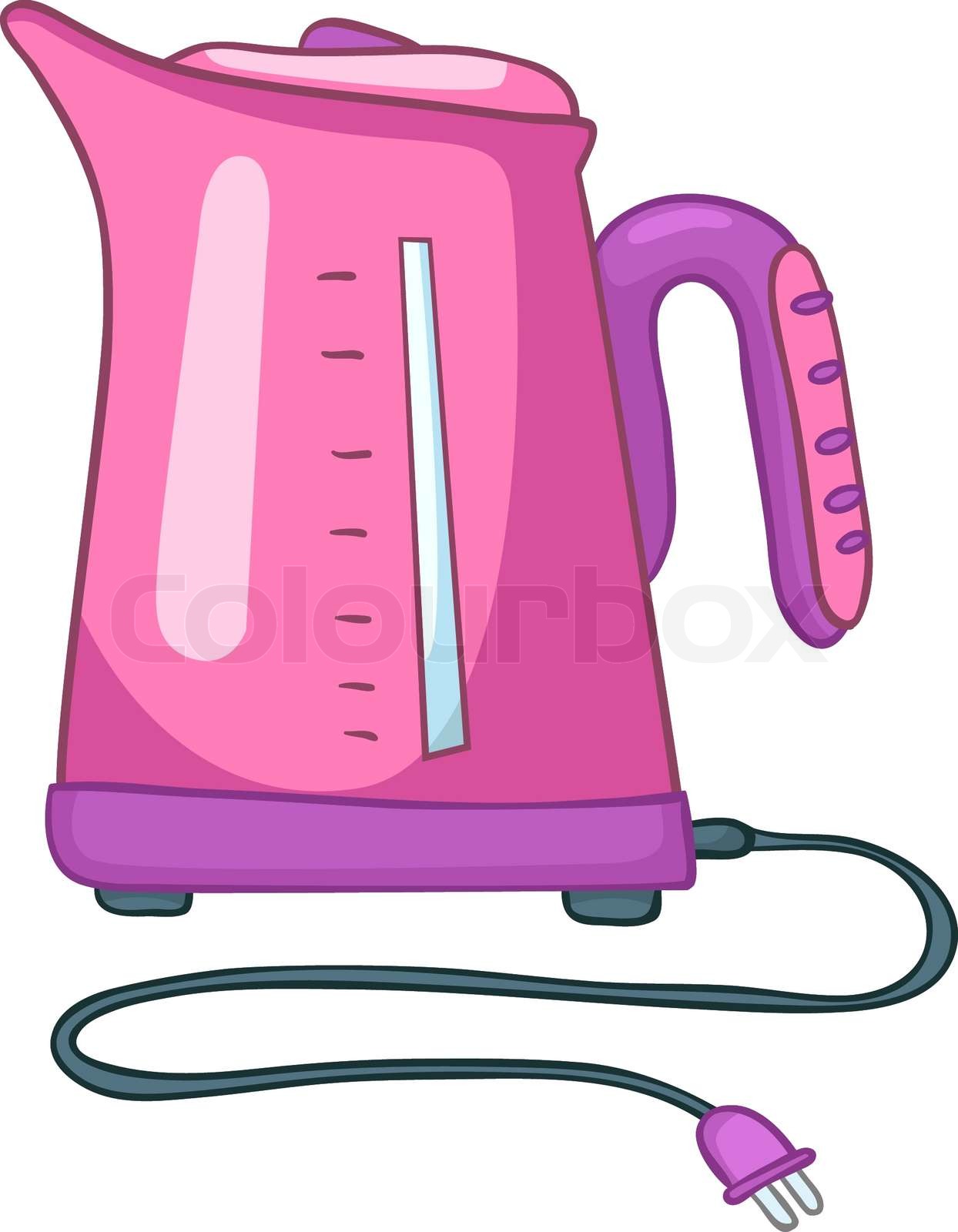 Premium AI Image | There is a pink tea kettle with a red handle 