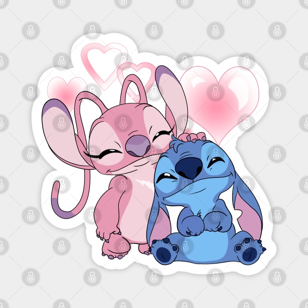 Stitch Angel love Png, Disney Couple Valentine Png, Valentine Day Png ...