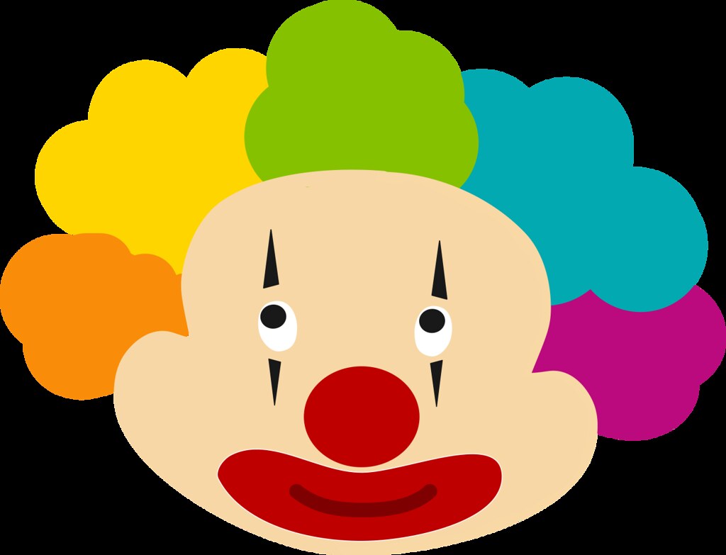 clown face clipart