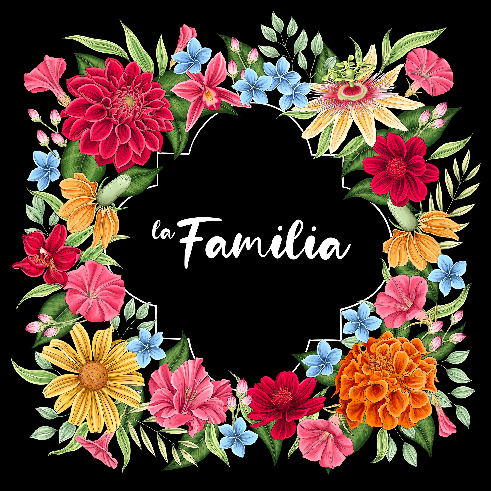 mexican flowers clipart