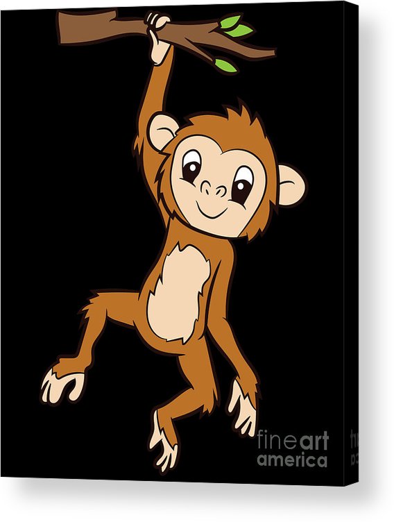 upside down hanging monkey clipart