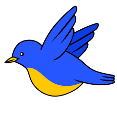 simple bird clipart