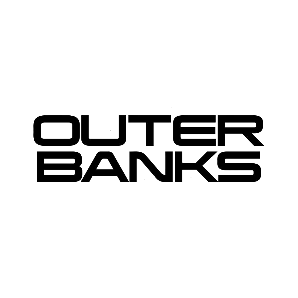 OBX Outer Banks NC Magnetic Sticker - 3x5 Inch Oval Black Magnet