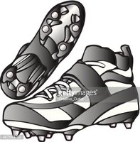 football cleats clipart