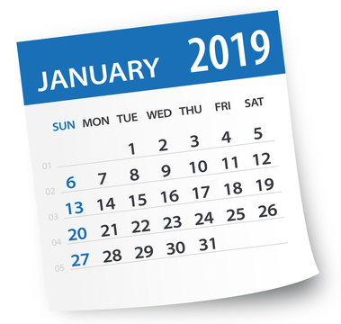 january 2019 clipart