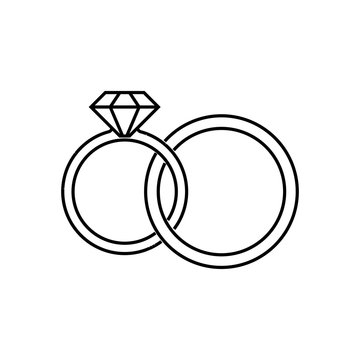 clipart diamond rings