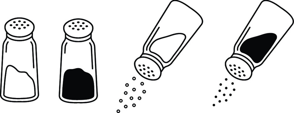 Salt Shaker Stock Illustrations – 10,560 Salt Shaker Stock 