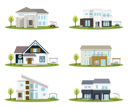 modern house clipart