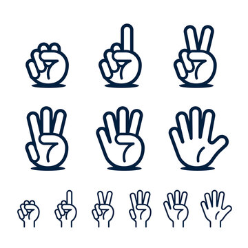 1 Kids Hand Showing The Number One Hand Sign Stock Illustration - Clip ...