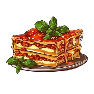 Free clipart similar to Lasagna - 25033427 | illustAC